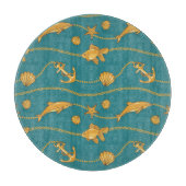 Goldseemuster Schneidebrett (Vorderseite)