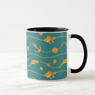 Goldseemuster Tasse