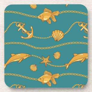 Goldseemuster Untersetzer