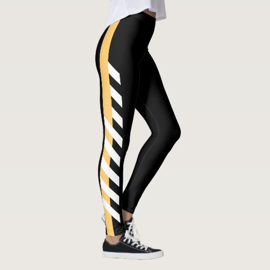 Goldseitenstreifen-Leggings Leggings (Rechts)