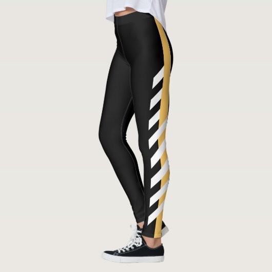 Goldseitenstreifen-Leggings Leggings (Links)