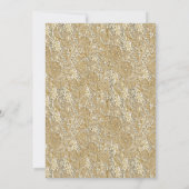 GoldSequinsBrunch u. sprudelndes Brautparty Einladung (Rückseite)