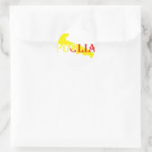 Goldshirt-Puglia-.png Runder Aufkleber (Tasche)