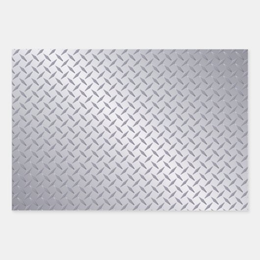 Goldsilber und Bronze-Diamantplatten-Muster Geschenkpapier Set (Vorderseite 2)