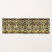 Goldsilber- und Onyx-Wirbel Yogamatte (Vorderseite (Horizontal))