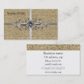 Goldsilber Visitenkarte (Vorne/Hinten)