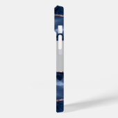 Goldsilbernamensskripte aus Edelmarmor-Rose Case-Mate iPhone Hülle (Rückseite / Links)