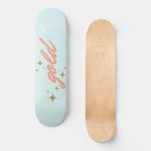 Goldskateboard Skateboard (Vorderseite)