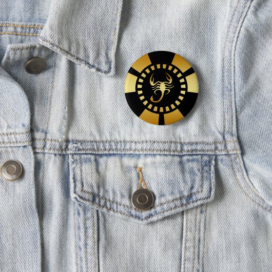 GOLDskorpions-POKER-CHIP Button (Beispiel)