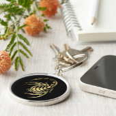 Goldskorpions-Skorpion Schlüsselanhänger (Seite)