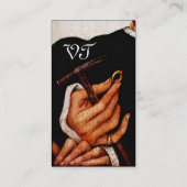 GOLDSMITH, WERTVOLLER METALWORKER, GOLD JEWELRY Bl Visitenkarte (Rückseite)