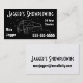 GoldSnowplowing Visitenkarte (Vorne/Hinten)