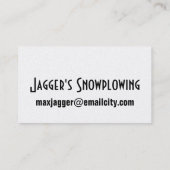 GoldSnowplowing Visitenkarte (Rückseite)