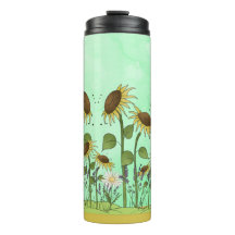 Goldsommer-Sonnenblume-Illustration auf tadellosem