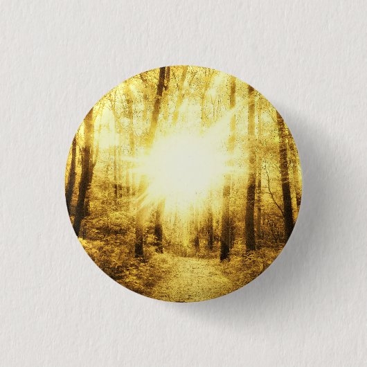 GOLDsonne-KLEINES RUNDES BUTTON (Vorderseite)