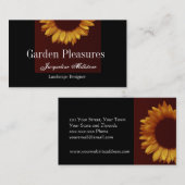 Goldsonnenblume Visitenkarte (Vorne/Hinten)