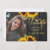 Goldsonnenblumen Stallholz Abschluss Ankündigung (Vorderseite)