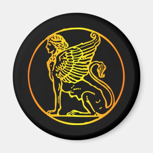 Goldsphinx Magnet (Vorne)