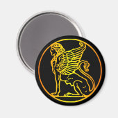 Goldsphinx Magnet (Vorderseite/Rückseite)