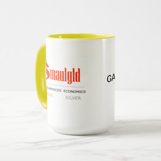 Goldspiel-Wechsler Smaulgld Tasse (Vorderseite Links)