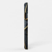 Goldspinne schwarzer Marmor Case Mate Barely There (Hinten/Rechts)