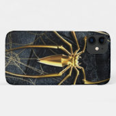 Goldspinne schwarzer Marmor Case Mate Barely There (Rückseite (Horizontal))