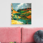 Goldspur Leinwanddruck (Insitu (Wohnzimmer))