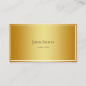 Goldstahl-Metall Visitenkarte (Vorderseite)