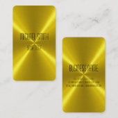 Goldstahl-Metall Visitenkarte (Vorne/Hinten)