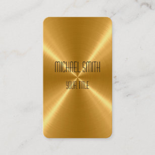 Goldstahl-Metall Visitenkarte