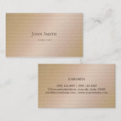 Goldstahl-Metall Visitenkarte (Vorne/Hinten)