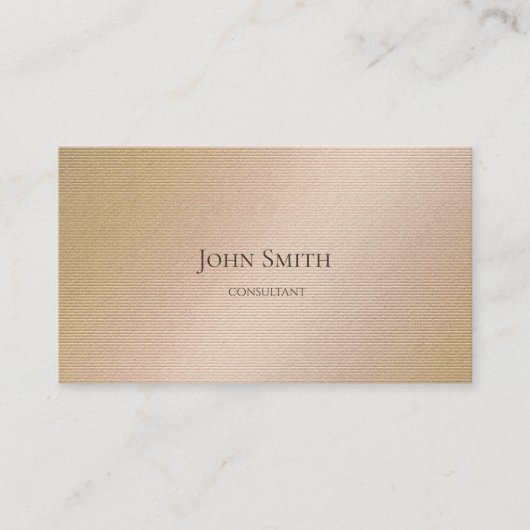 Goldstahl-Metall Visitenkarte (Vorderseite)