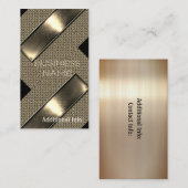 GoldstahlVisitenkarte 2 Visitenkarte (Vorne/Hinten)