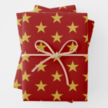 Goldstar auf Crimson