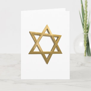 Goldstar der david feiertagskarte