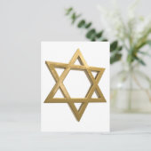 Goldstar der david feiertagspostkarte (Stehend Vorderseite)