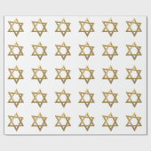 Goldstar der david geschenkpapier (Flach)