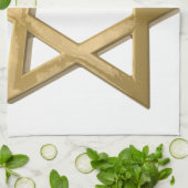Goldstar der david geschirrtuch (Gefaltet)