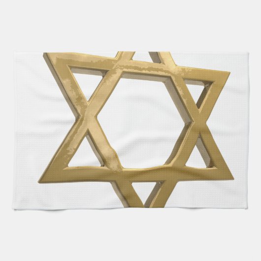 Goldstar der david geschirrtuch (Horizontal)