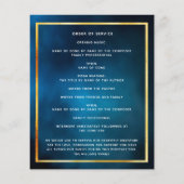 Goldstar-Foto-Beerdigung-Programm (Rückseite)