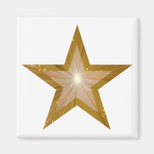 Goldstar-Kühlschrankmagnet Magnet (Vorne)