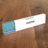 Goldstar Namensplakette (Seite)