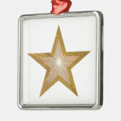 Goldstar-Ornament-Quadrat Ornament Aus Metall (Links)