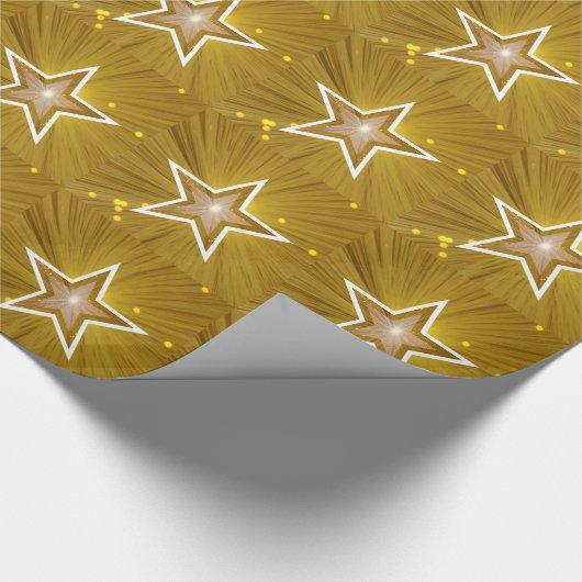 Goldstar-Papier Geschenkpapier (Ecke)