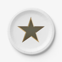 Goldstar patriotica pappteller