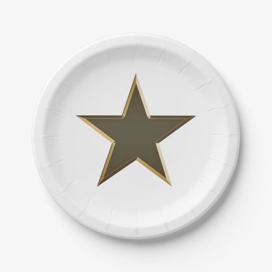 Goldstar patriotica pappteller (Vorderseite)