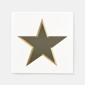 Goldstar, patriotisches Papier zum Unabhängigkeits Serviette (Vorderseite)