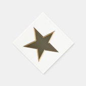 Goldstar, patriotisches Papier zum Unabhängigkeits Serviette (Ecke)