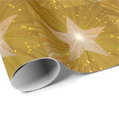 Goldstar-Umhüllungspapier Geschenkpapier (Rolleneckpunkt)