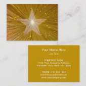 Goldstar-Visitenkarten-Vorlage Visitenkarte (Vorne/Hinten)